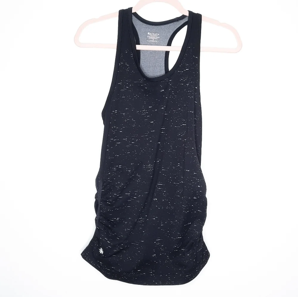 Athleta Black Space Dyed Tank Top S